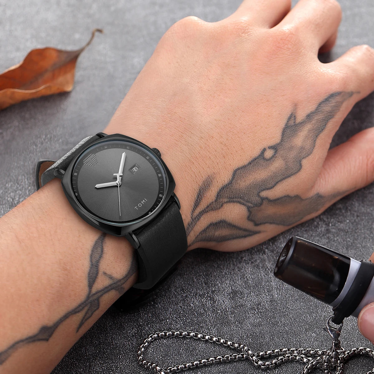 Męski zestaw prezentowy - Portfel, Zegarek, Długopis